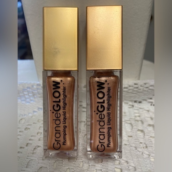 NWT Set of 2 Different GRANDE COSMETICS  GrandeGLOW Plumping Liquid Highlighter - Picture 1 of 3